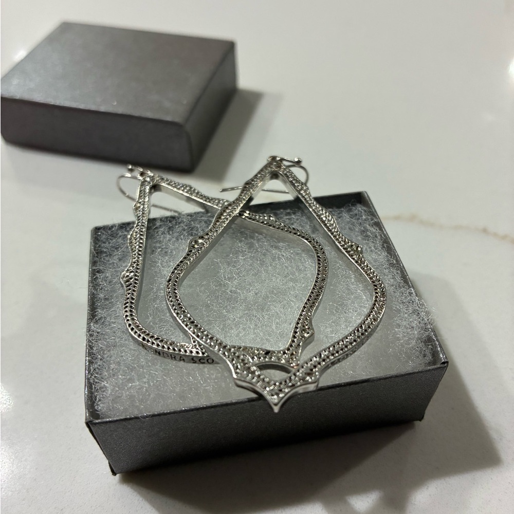 Kendra Scott Silver Filigree Earrings